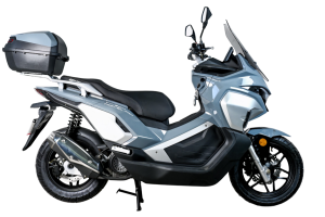 Максискутер SPRMOTORS TRAVEL MAX T4-50H EFI (с кофром и боковыми боксами) (Серый)