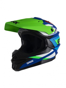 Шлем эндуро SPARX Fenix Gravity (JK6803) (сине-зеленый матовый) (2XL)