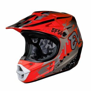 EF56 Шлем Base MX Красный/Серый матовый ABC (2XL)