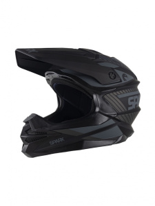Шлем эндуро SPARX Fenix Gravity (JK6803) (черно-серый матовый) (XS)