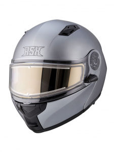 Шлем модуляр RSX Spark (HS159) Winter (желтые очки), серый матовы ((S))