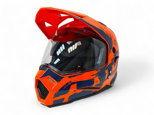 Шлем детский AiM JK802Y Orange/Blue (Y/L)