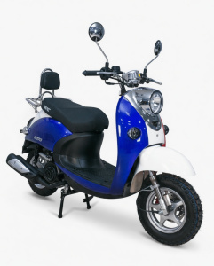 Скутер VMC RETRO BY49QT-2A 49 см3 СЕРИЯ N1500 (WHITE/BLUE/RED)