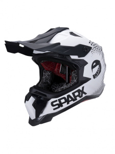 ШЛЕМ эндуро SPARX Raptor (JH-601) бело-черный (марк) (S)