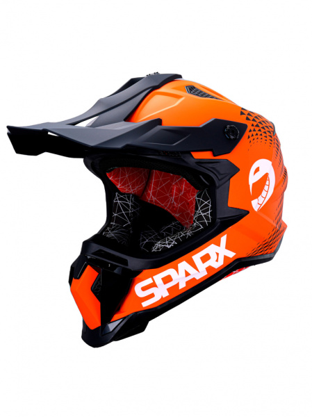 Шлем эндуро SPARX Raptor (JH-601) (оранжево-черный) (2XL)