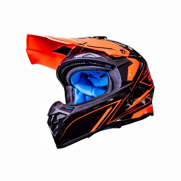 Шлем кроссовый ROCKOT RM-217 Kinetic GL (черный/оранжевый глянцевый) (XL)
