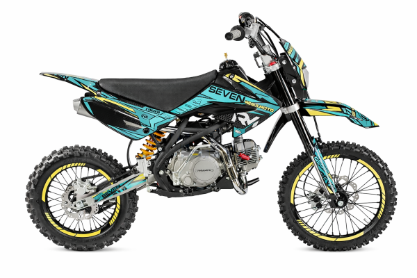 Питбайк Regulmoto SEVEN 125сс (Черный/Желтый/Cиний)