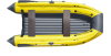 Лодка Скат-390Fi (Желтый+темно-серый)