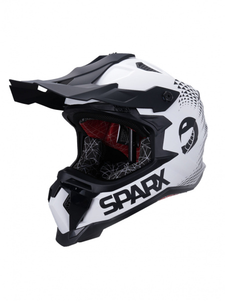 Шлем эндуро SPARX Raptor (JH-601) (бело-черный) (L)