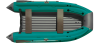 Лодка Скат-390Fi (Темная бирюза+темно-серый)