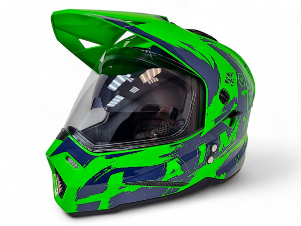 Шлем детский AiM JK802Y Green/Blue (Y/S)