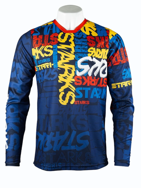 STARKS Джерси Base Cross KIDS Синий/Красный (L)