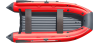 Лодка Скат-390Fi (Красный+темно-серый)